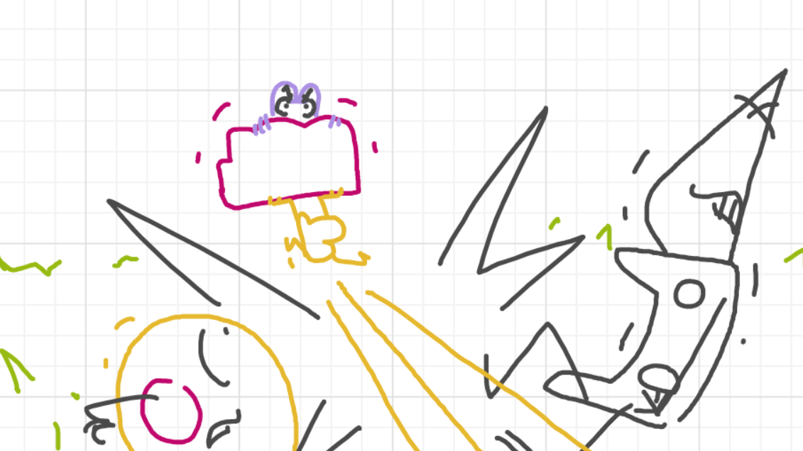 A panel from I've Been Everywhere, Man, episode nine of the Board Boards object show by Furretwalk/WalkingFurret.